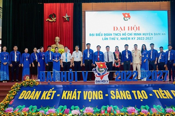 Quảng Ninh: Tổ chức thành công Đại hội đại biểu Đoàn TNCS Hồ Chí Minh huyện Đầm Hà lần thứ V, nhiệm kỳ 2022 - 2027
