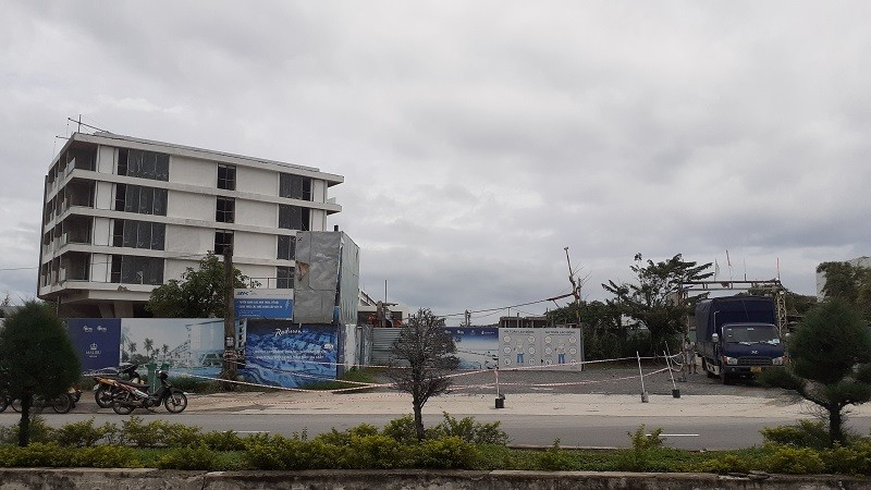Ngang nhiên xây dựng công trình không phép tại dự án Khu nghỉ mát Malibu Hội An, Quảng Nam