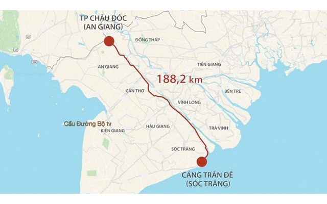 Hậu Giang: Điều chỉnh hướng tuyến cao tốc gần 45.000 tỉ đồng để giảm chi phí giải phóng mặt bằng