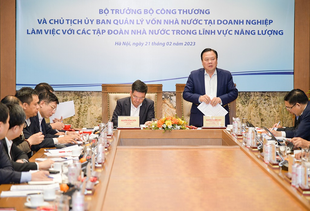 Ủy ban Quản lý vốn nhà nước tại doanh nghiệp và Bộ Công Thương làm việc với các doanh nghiệp trong lĩnh vực năng lượng