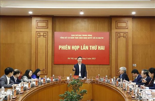 Chủ tịch nước chủ trì họp Ban Chỉ đạo tổng kết 20 năm thực hiện Nghị quyết về phát huy sức mạnh đại đoàn kết toàn dân tộc