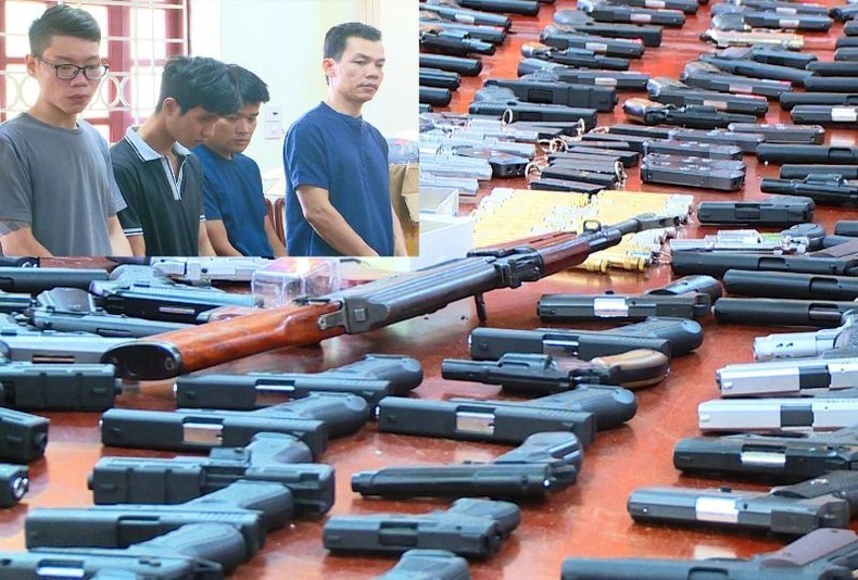 Thanh Hóa triệt phá đường dây mua bán, tàng trữ trái phép vũ khí, công cụ hỗ trợ