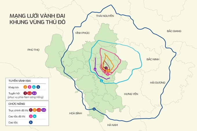 Hà Nội: 1km đường Vành đai 1 cần 7.600 tỉ đồng, gấp 20 lần đường Vành đai 4