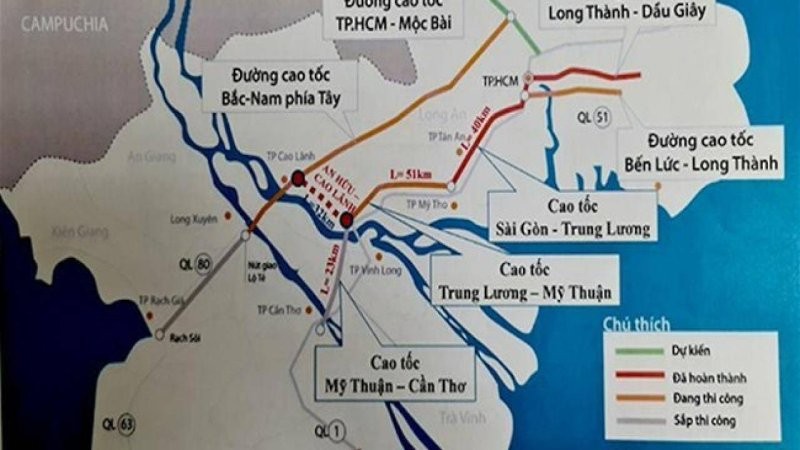 Khởi công tuyến cao tốc trục ngang gần 6.000 tỉ đồng qua miền Tây