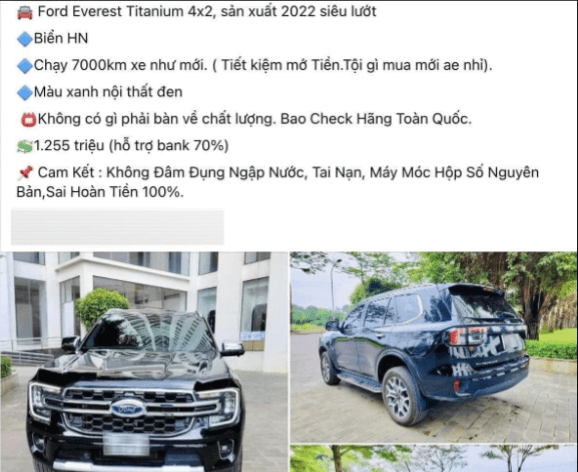 Rao bán xe cũ kèm cam kết "không đâm đụng", salon bị bóc phốt bán xe tai nạn