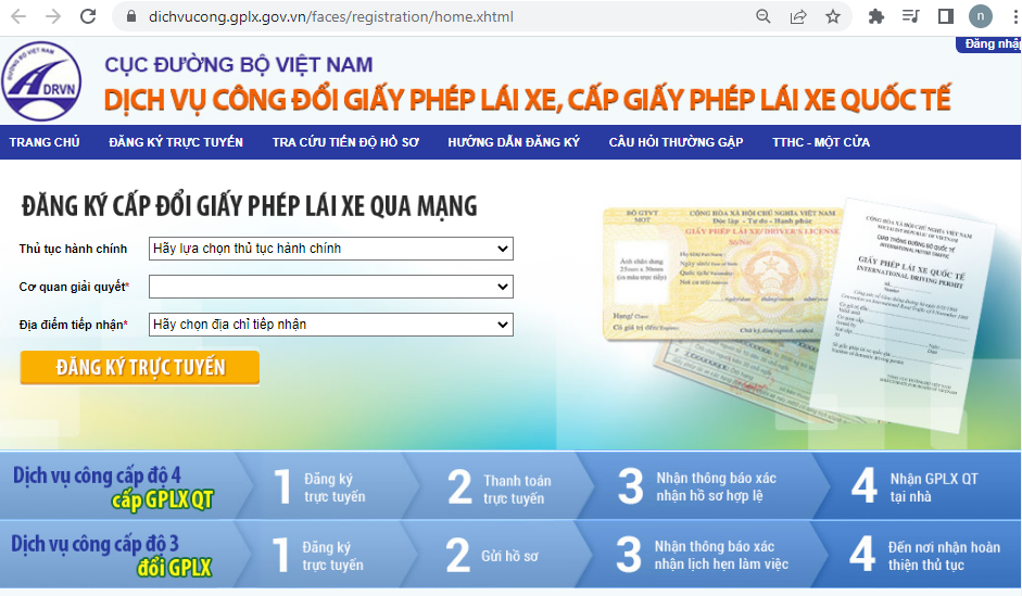 Bộ GTVT trả lời kiến nghị về cấp đổi giấy phép lái xe trực tuyến