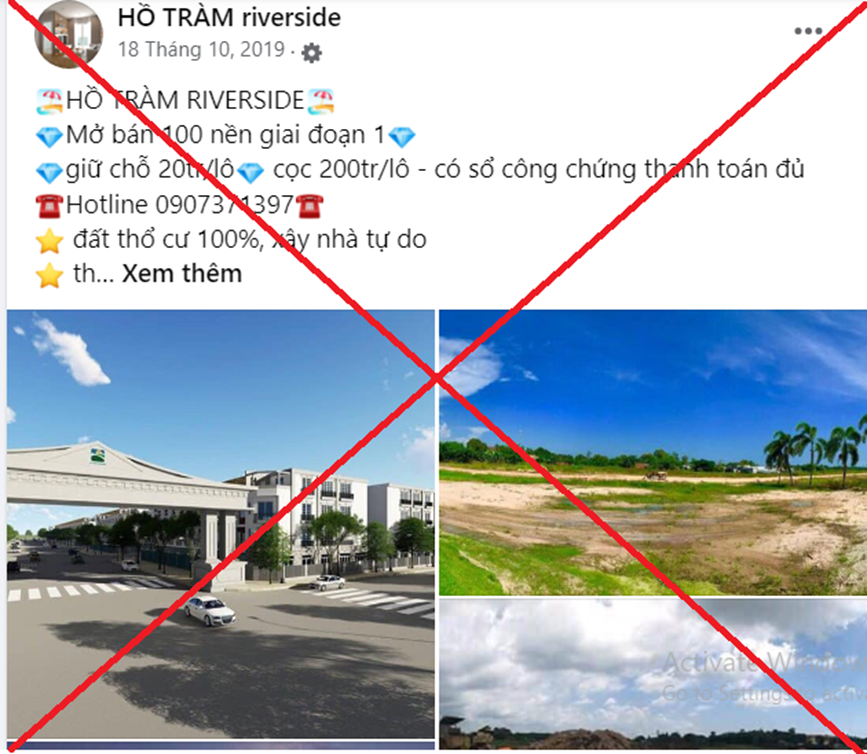 Bà Rịa – Vũng Tàu chặn quảng cáo, kinh doanh bất động sản không đúng quy định