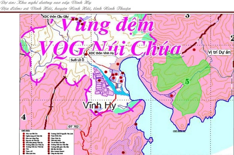 Dự án nghỉ dưỡng cao cấp của Syrena Việt Nam tác động đến 12ha rừng Vườn quốc gia Núi Chúa