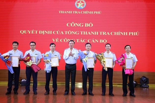 Lần đầu tiên Thanh tra Chính phủ luân chuyển, điều động, bổ nhiệm 19 Cục trưởng, Vụ trưởng, Vụ phó