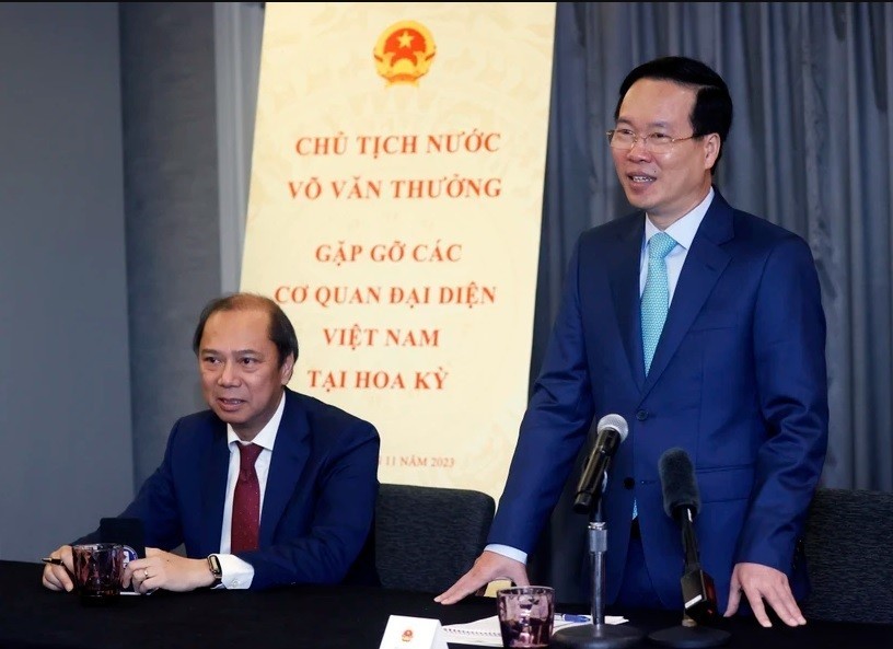Chủ tịch nước gặp mặt các Cơ quan Đại diện Việt Nam tại Hoa Kỳ