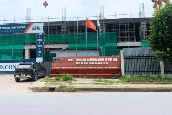 Xây nhà xưởng không giấy phép, chủ đầu tư dự án sản xuất tấm pin năng lượng mặt trời tại Bắc Giang bị phạt nặng