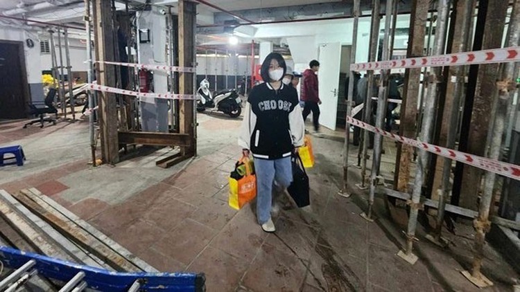 Một chung cư mini 8 tầng tại Khương Đình, Hà Nội vào “tầm ngắm” rà soát do bị nứt