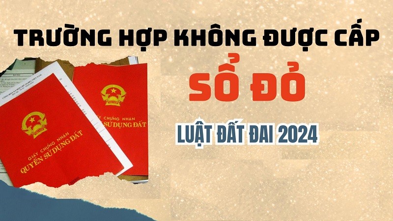 Luật Đất đai 2024: Trường hợp nào không được cấp sổ đỏ?