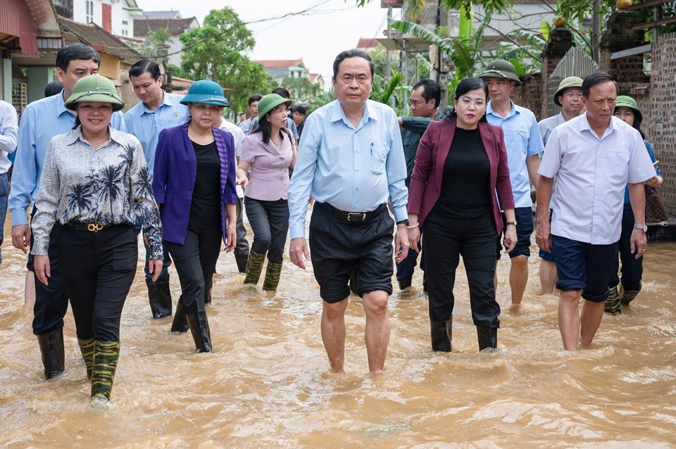 Chủ tịch Quốc hội làm việc với tỉnh Thái Nguyên về công tác khắc phục thiệt hại do bão số 3 gây ra