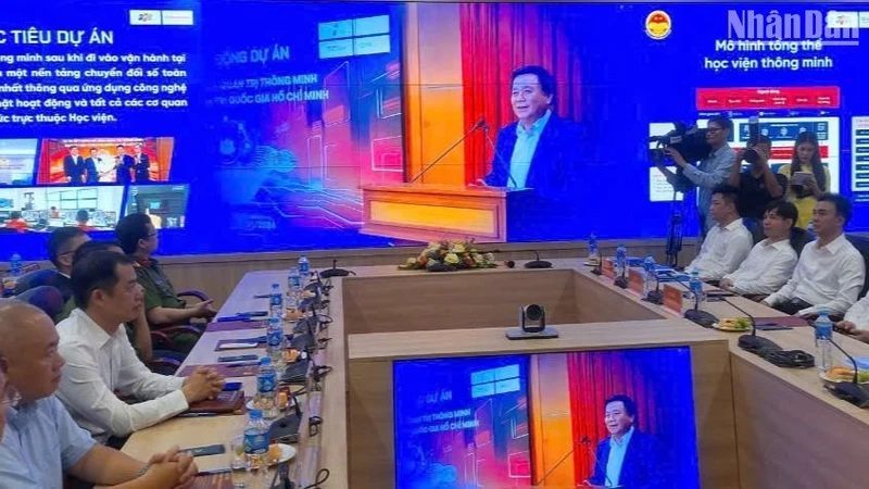 Học viện Chính trị quốc gia Hồ Chí Minh khai trương mô hình quản trị thông minh