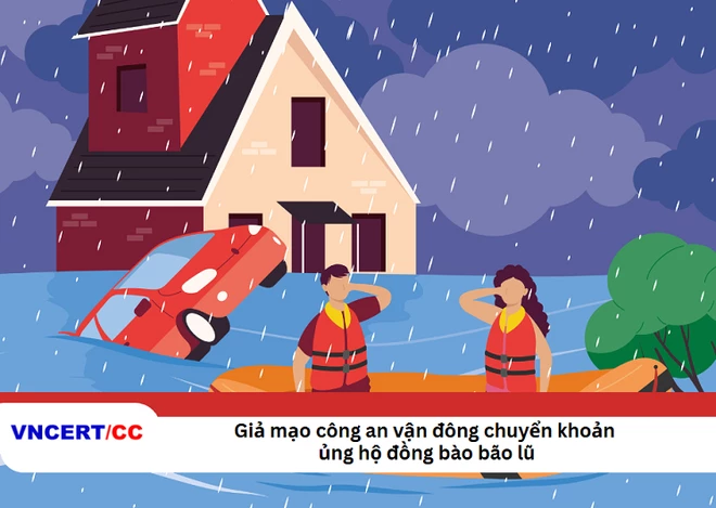Xuất hiện thủ đoạn mạo danh công an kêu gọi ủng hộ đồng bào bị thiệt hại do bão lũ