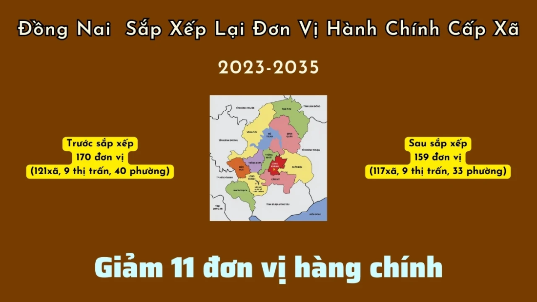 Các xã phường nào tại Đồng Nai sẽ bị sáp nhập?