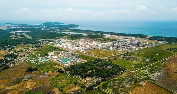 Lãnh đạo kiểm tra thực tế và nghe báo cáo việc triển khai thực hiện các đồ án quy hoạch trong Khu kinh tế Dung Quất
