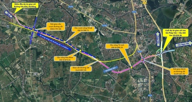 Thu hồi 136ha đất để triển khai hai tuyến vành đai trọng điểm của Hà Nội
