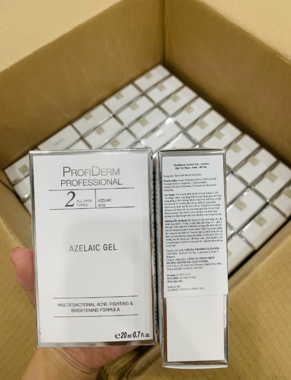 Nhập nhằng thông tin sản phẩm Profiderm Azelaic Gel của Thùy Dương Aesthetically Yours bị thu hồi