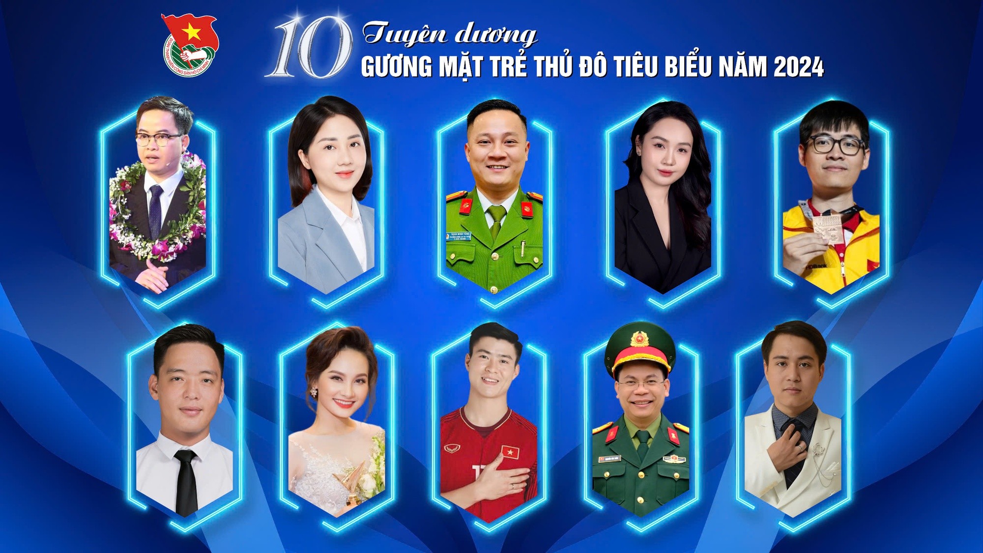Công bố 10 Gương mặt trẻ Thủ đô tiêu biểu năm 2024