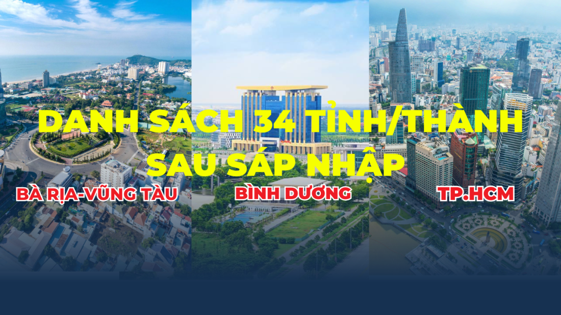 Thông tin mới nhất về Danh sách và tên gọi dự kiến 34 tỉnh sau sáp nhập