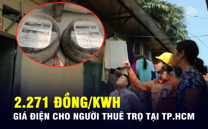 Người thuê trọ tại TP.HCM được tính giá điện 2.271 đồng/kWh, chủ trọ thu tiền điện vượt mức có thể bị phạt nặng