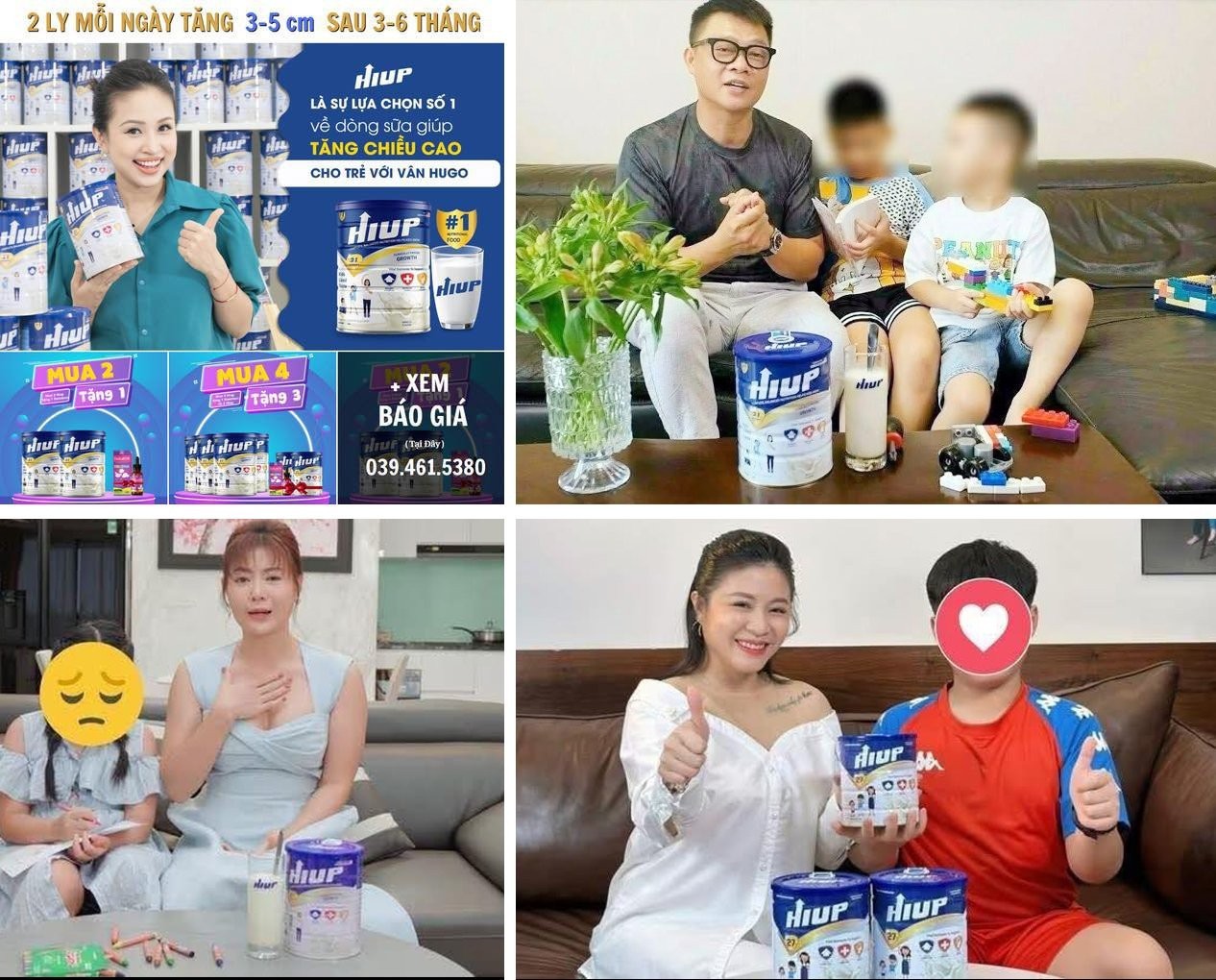 Quảng cáo sữa HIUP 27 giả - MC Hoàng Linh bị phạt hơn 100 triệu