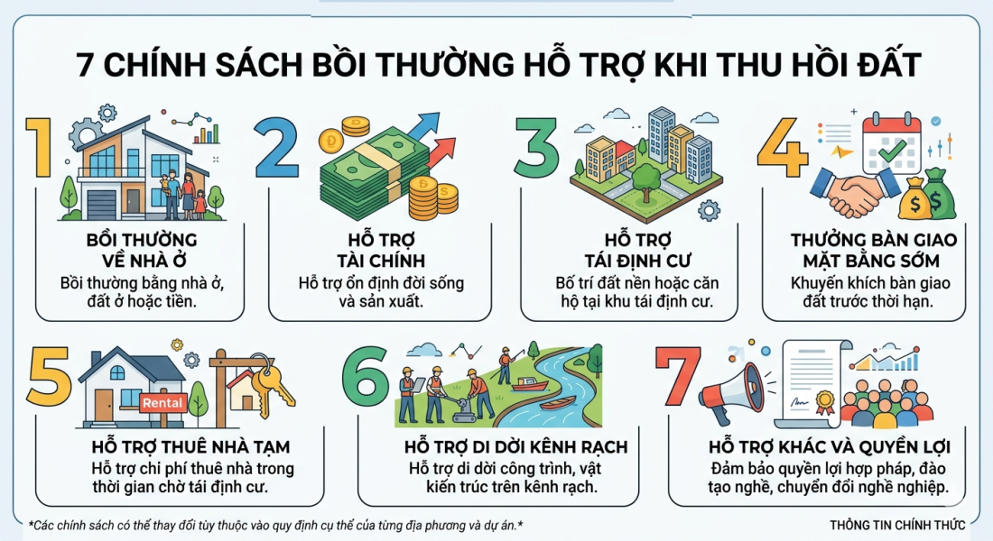 7 quy định mới về bồi thường khi thu hồi đất tại TP.HCM