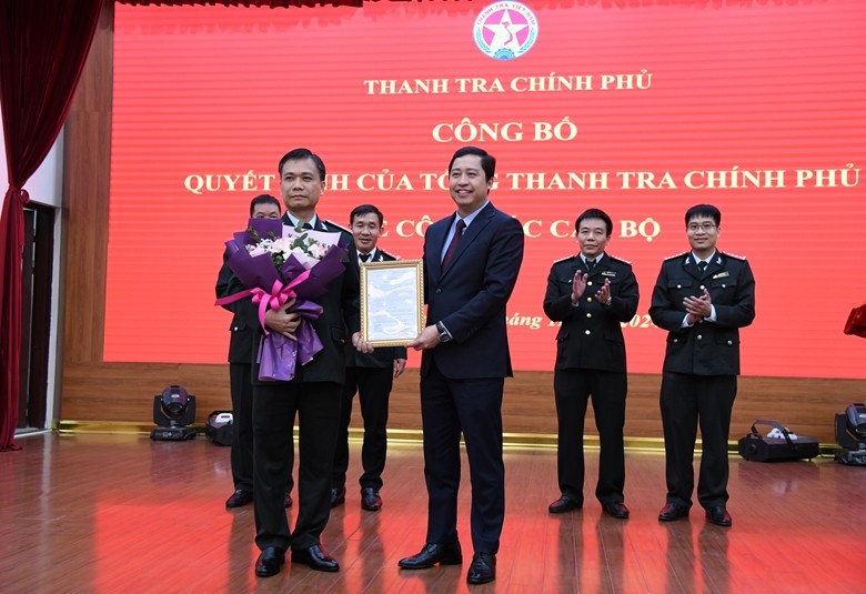 Tổng Thanh tra Chính phủ bổ nhiệm ông Nguyễn Mạnh Cường giữ chức Cục trưởng Cục V