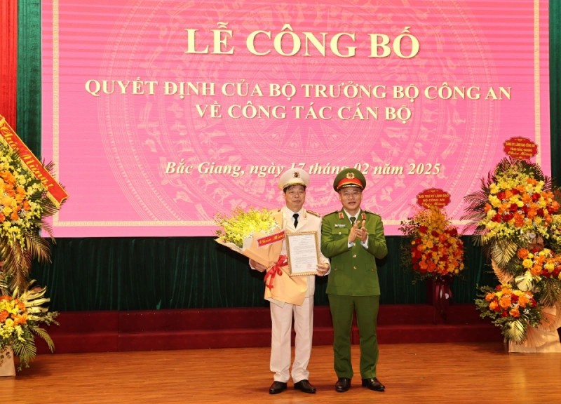 Đại tá Nguyễn Quang Vinh giữ chức Giám đốc Công an tỉnh Bắc Giang