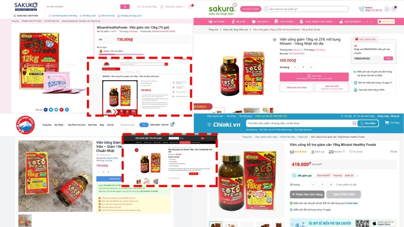 Cục An toàn thực phẩm đề nghị xử lý nghiêm sản phẩm giảm cân không phép trên Lazada và Shopee