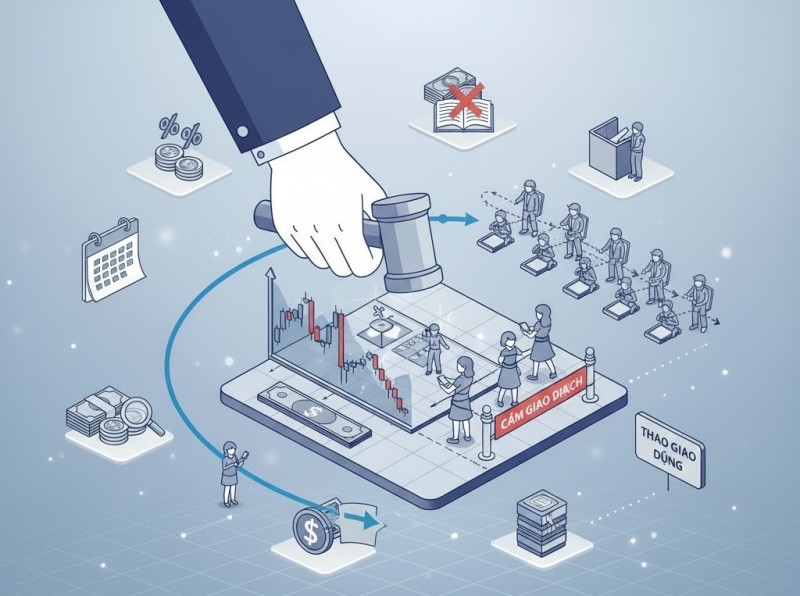 Hai phụ nữ bị phạt 3 tỷ đồng vì thao túng thị trường chứng khoán; 15 cá nhân khác bị đình chỉ giao dịch vì cho mượn tài khoản