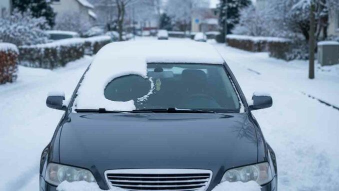 Nhiều tài xế tại Đức đối mặt với án phạt nặng vì thói quen không dọn tuyết xe trong mùa đông