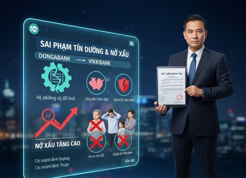 Hé lộ nhiều sai phạm trong hoạt động tín dụng và quản lý nợ của Ngân hàng Số Vikki