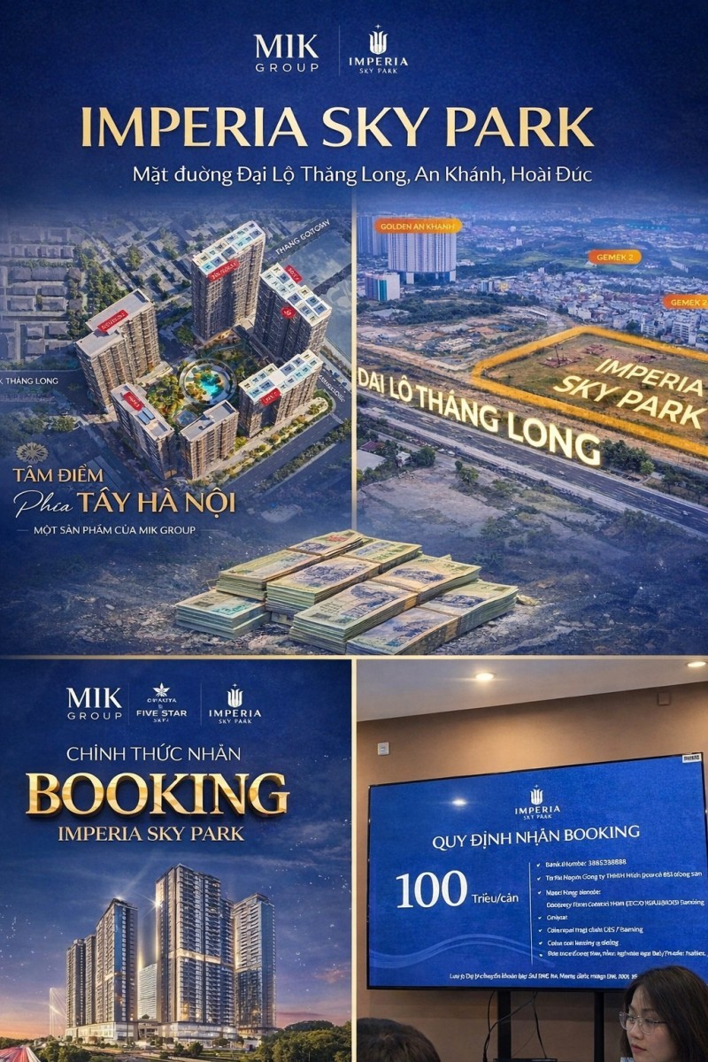 Booking giữ chỗ tại Imperia Sky Park: Dòng tiền “đi trước” pháp lý?