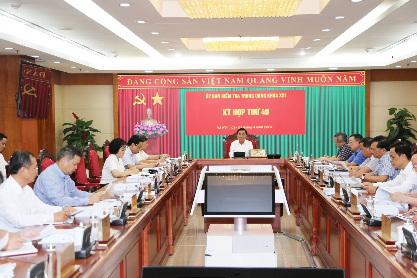 Thông cáo báo chí Kỳ họp thứ 40 của Ủy ban Kiểm tra Trung ương