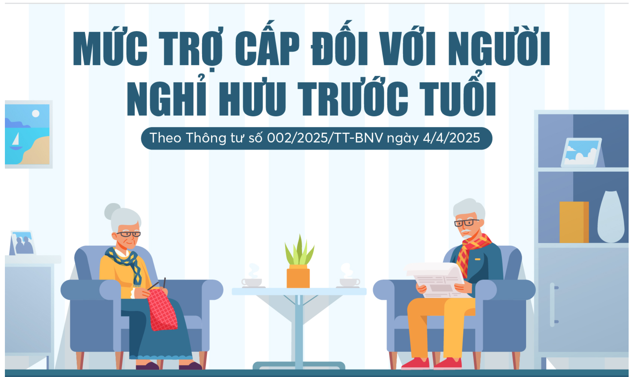 Mức trợ cấp mới nhất đối với người nghỉ hưu trước tuổi