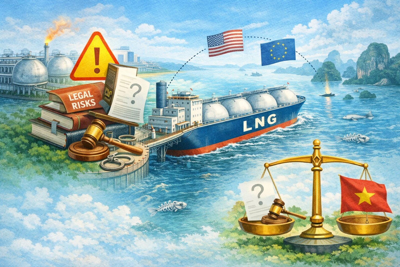 Nhận diện rủi ro pháp lý trong chuỗi cung ứng thiên nhiên hoá lỏng (LNG): Kinh nghiệm quốc tế và gợi mở cho Việt Nam